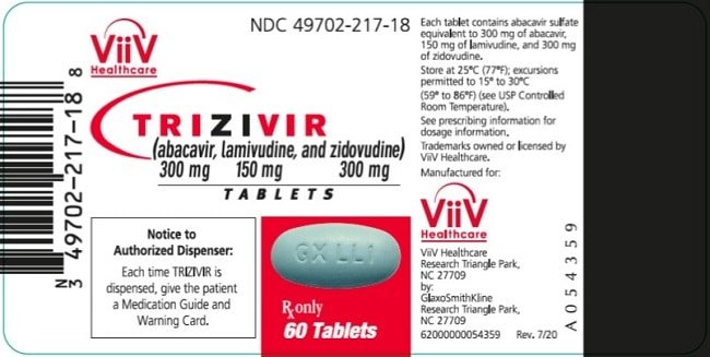 Trizivir 60 Film Tablet 35257