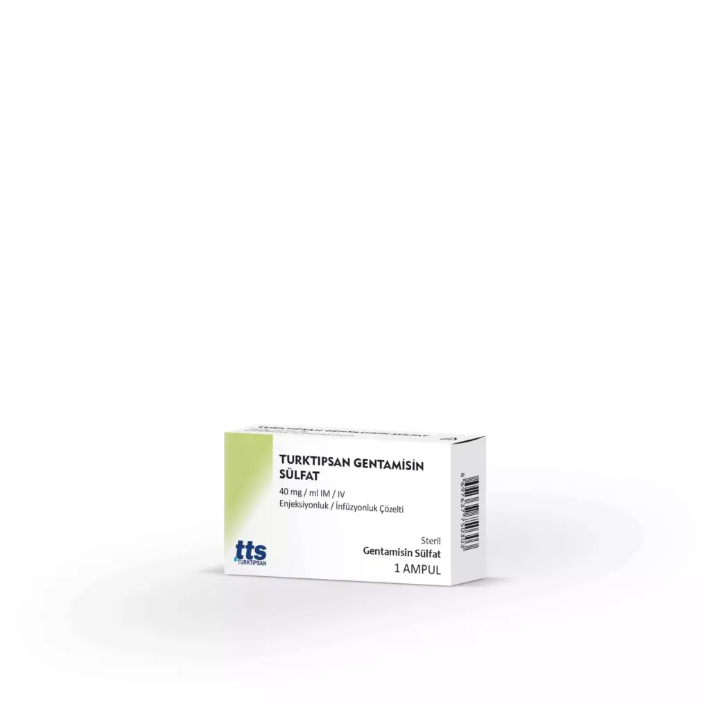 Turktipsan Gentamisin Sulfat 40 Mg/Ml Im/Iv Enjeksiyonluk/Infuzyonluk Cozelti (1 Ampul) 1 Turktipsan Gentamisin Sulfat 40 Mg Ml Im Iv Enjeksiyonluk Infuzyonluk Cozelti 1 Ampul 35277