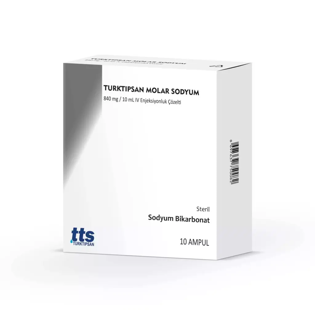 Turktipsan Molar Sodyum 840 Mg/10 Ml Iv Enjeksiyonluk Çözelti (10 Ampul) 1 Turktipsan Molar Sodyum 840 Mg 10 Ml Iv Enjeksiyonluk Cozelti 10 Ampul 26106