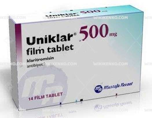 Uniklar 500 Mg 14 Tablet 1 Uniklar 500 Mg 14 Tablet 26164