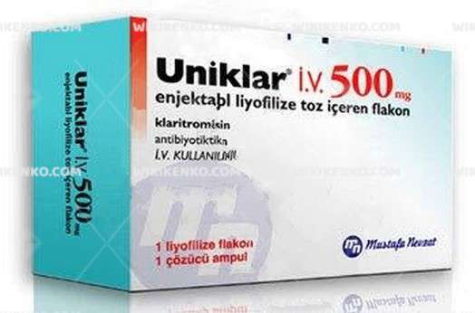 Uniklar Iv 500Mg 1 Flakon 1 Uniklar Iv 500Mg 1 Flakon 35382