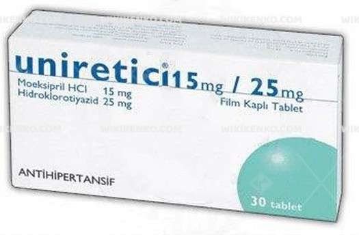 Uniretic 15 Mg 25 Mg 30 Film Kapli Tablet 35383