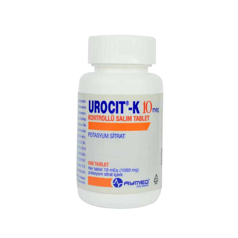 Urocit-K(10 Meq) 1080 Mg 100 Kontrollu Salim Tableti 1 Urocit K10 Meq 1080 Mg 100 Kontrollu Salim Tableti 26188