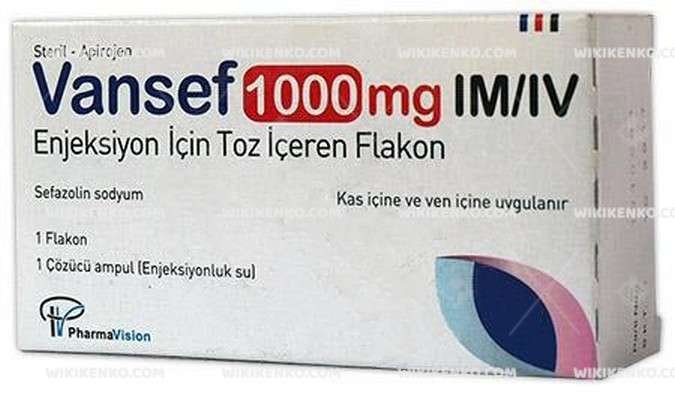 Vansef 1000 Mg Im/Iv Enjeksiyon İçin Toz İçeren Flakon 1 Vansef 1000 Mg Im Iv Enjeksiyon Icin Toz Iceren Flakon 35485