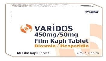 Varidos 450 Mg/50 Mg Film Kaplı Tablet 1 Varidos 450 Mg 50 Mg Film Kapli Tablet 26234