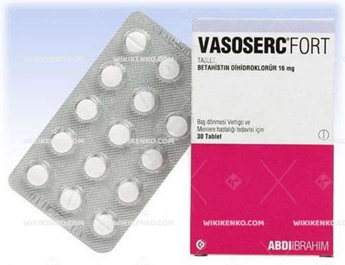 Vasoserc Fort 16 Mg 30 Agizda Eriyen Tablet 1 Vasoserc Fort 16 Mg 30 Agizda Eriyen Tablet 35518