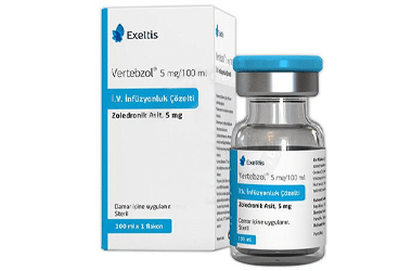 Vertebzol 5 Mg/100 Ml I.v. İnfüzyonluk Çözelti 1 Vertebzol 5 Mg 100 Ml I.v. Infuzyonluk Cozelti 35591