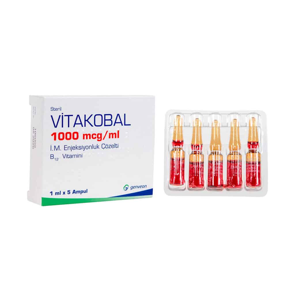 Vitakobal 1000 Mcg/1 Ml 5 Ampul 1 Vitakobal 1000 Mcg 1 Ml 5 Ampul 35703