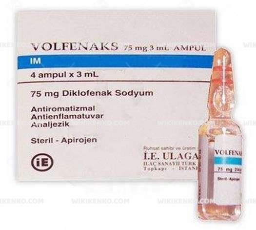 Volfenaks 75 Mg 3 Ml 4 Ampul 1 Volfenaks 75 Mg 3 Ml 4 Ampul 35734