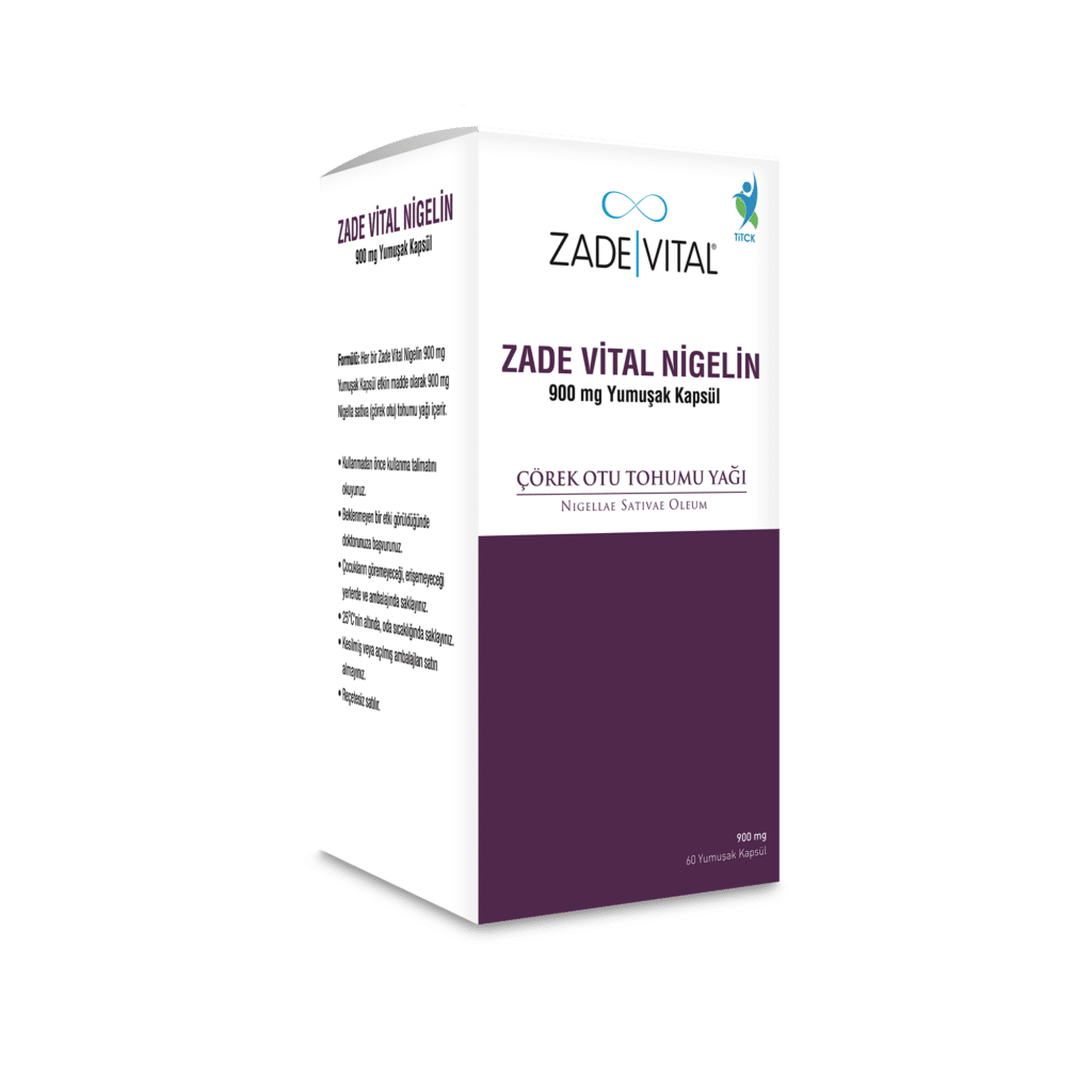 Zade Vital Nigelin 900 Mg 60 Yumusak Kapsul 35858