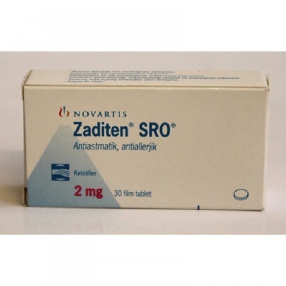 Zaditen Sro 2 Mg 30 Film Tablet 1 Zaditen Sro 2 Mg 30 Film Tablet 26516