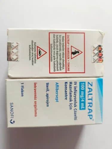 Zaltrap 200 Mg/8 Ml İnfüzyonluk Konsantre Çözelti (1Flakon) 1 Zaltrap 200Mg 8Ml Infuzyonluk Konsantre Cozelti 1Flakon 51077