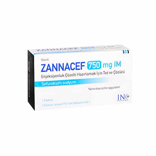 Zannacef 750 Mg Im Enjeksiyonluk Cozelti Hazirlamak Icin Toz Ve Cozucu (1 Flakon + 1 Cozucu) 1 Zannacef 750 Mg Im Enjeksiyonluk Cozelti Hazirlamak Icin Toz Ve Cozucu 1 Flakon 1 Cozucu 51081