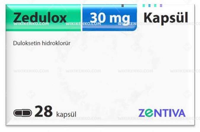 Zedulox 30 Mg 28 Kapsül 1 Zedulox 30 Mg 28 Kapsul 35881