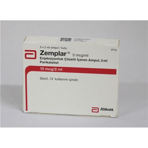 Zemplar 5 Mcg/Ml Enjeksiyonluk Cozelti Iceren Ampul 2 Ml 5 Ampul 1 Zemplar 5 Mcg Ml Enjeksiyonluk Cozelti Iceren Ampul 2 Ml 5 Ampul 35900