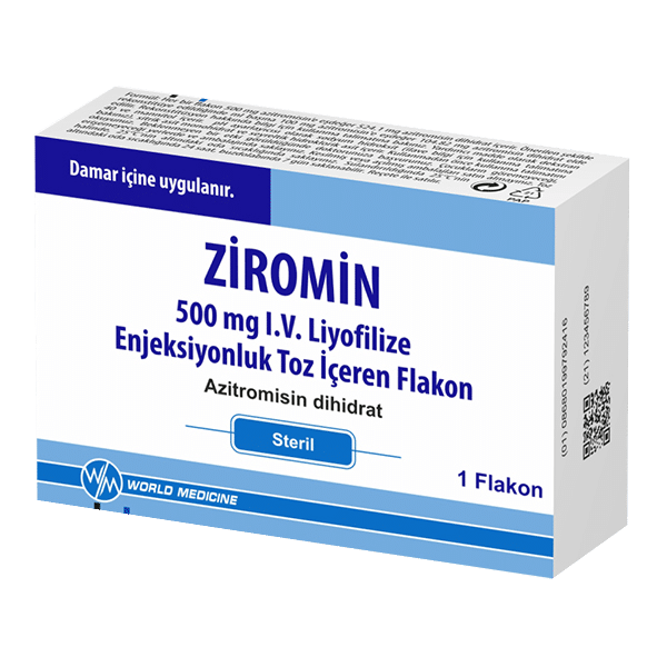 Ziromin 500 Mg Iv Liyofilize Enj. Toz İçeren Flakon (1 Flakon) 1 Ziromin 500 Mg Iv Liyofilize Enj. Toz Iceren Flakon 1 Flakon 51166