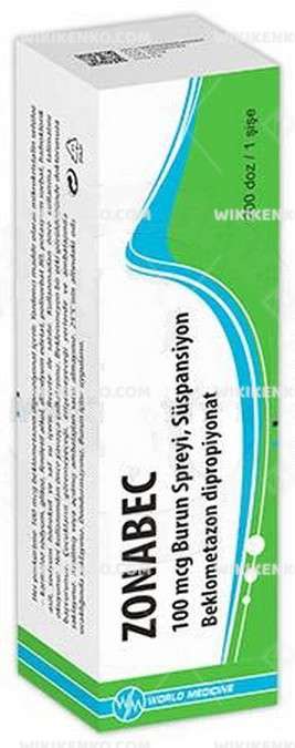 Zonabec 100 Mcg Burun Spreyi 200 Doz 1 Zonabec 100 Mcg Burun Spreyi 200 Doz 36024