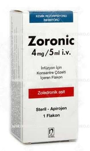 Zoronic 4 Mg 5 Ml Iv Infuzyon Icin Konsantre Cozelti Iceren Flakon 36045